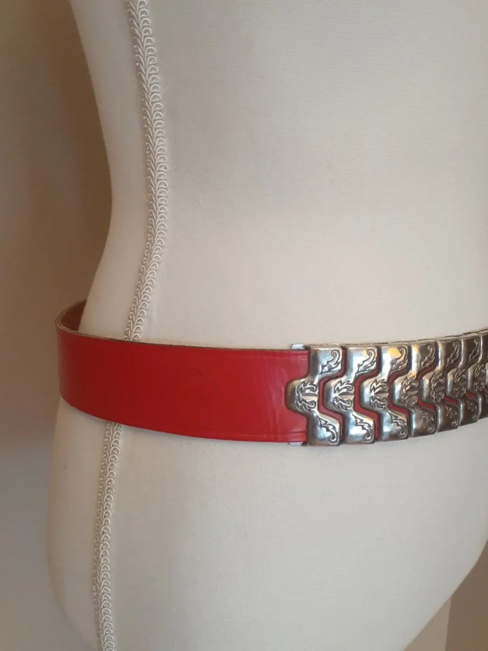 Vintage French Concho Panel Belt